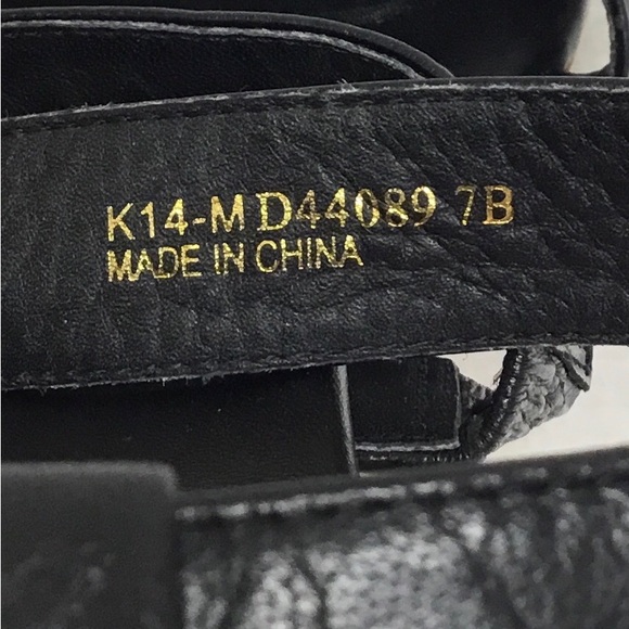 Cole Haan Women’s Jillian Wedge Black Platform Leather Sandals Size 7B - Picture 6 of 6